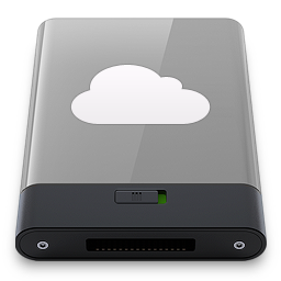 Grey iDisk W Icon 256x256 png